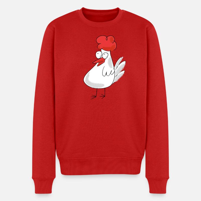 Mignonnes poules poules - Pull Premium bio Homme - rouge