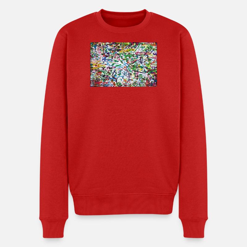 klajggejrdatschj - Männer Premium Bio Pullover - Rot