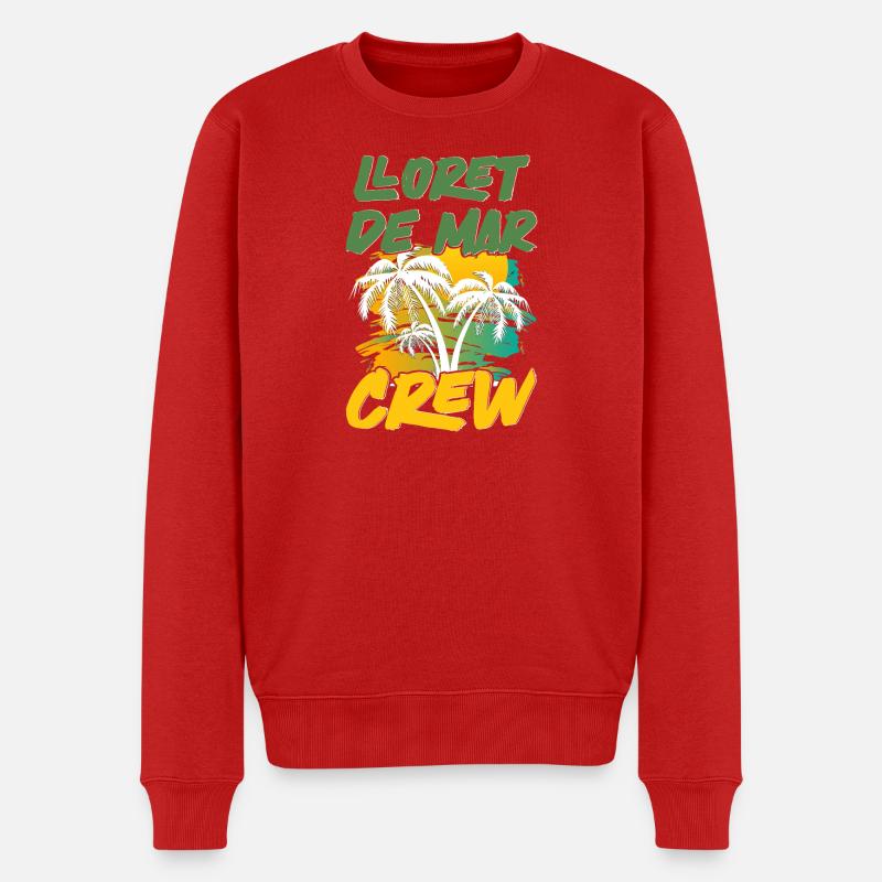 Lloret De Mar Crew - Männer Premium Bio Pullover - Rot