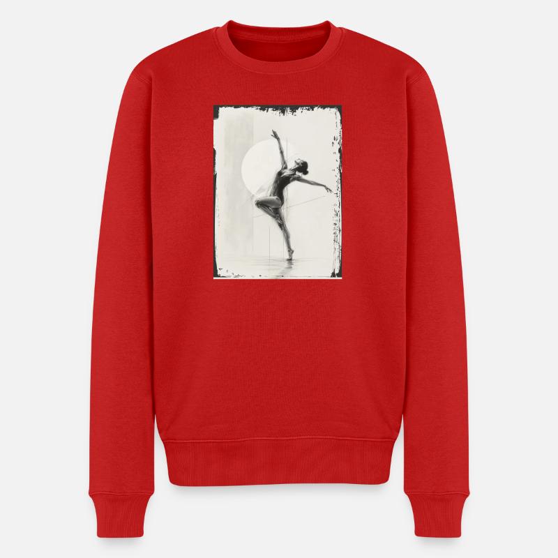 Dancer Tänzerin  - Männer Premium Bio Pullover - Rot