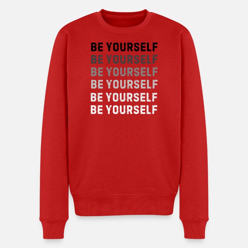Soyez vous-même - Pull Premium bio Homme - rouge