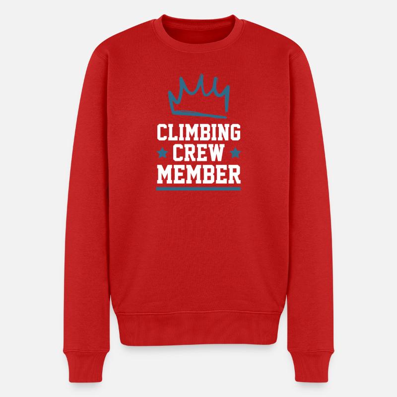 Climbing Crew - Männer Premium Bio Pullover - Rot