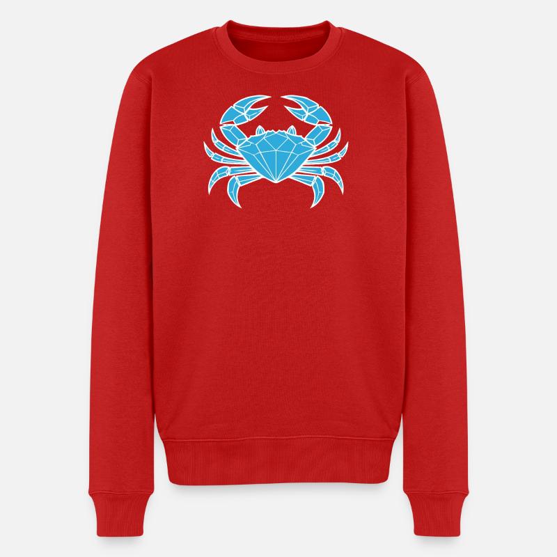 Cancer – Protection et force - Pull Premium bio Homme - rouge