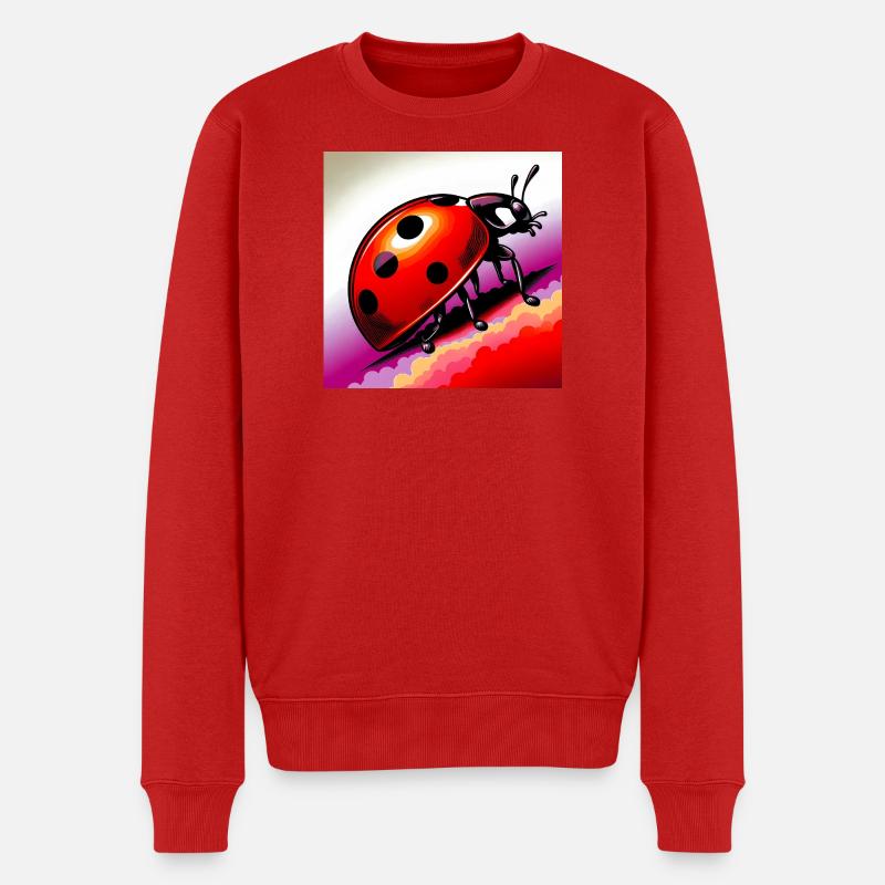 coccinelle - Pull Premium bio Homme - rouge