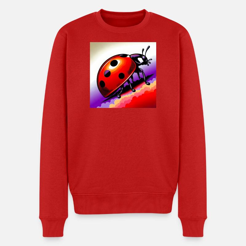 coccinelle - Pull Premium bio Homme - rouge