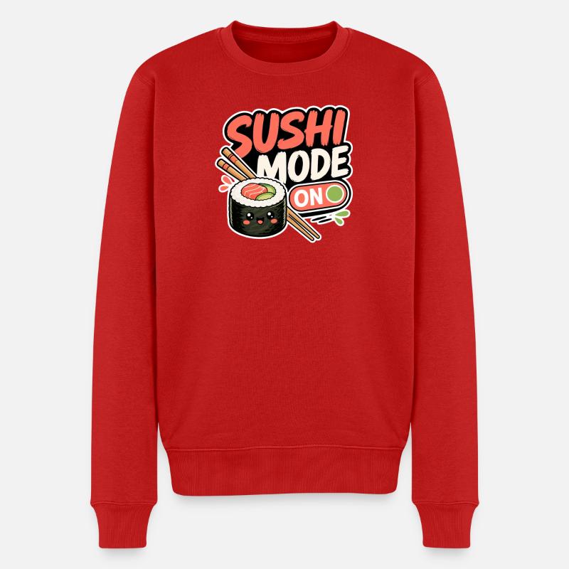 Mode Sushi Activé - Pull Premium bio Homme - rouge
