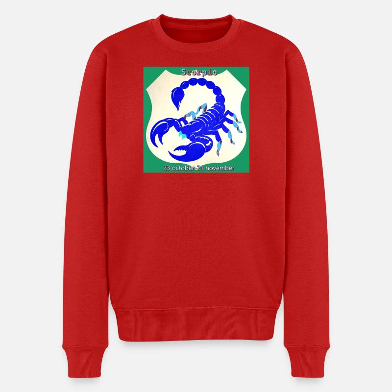 scorpion - Pull Premium bio Homme - rouge