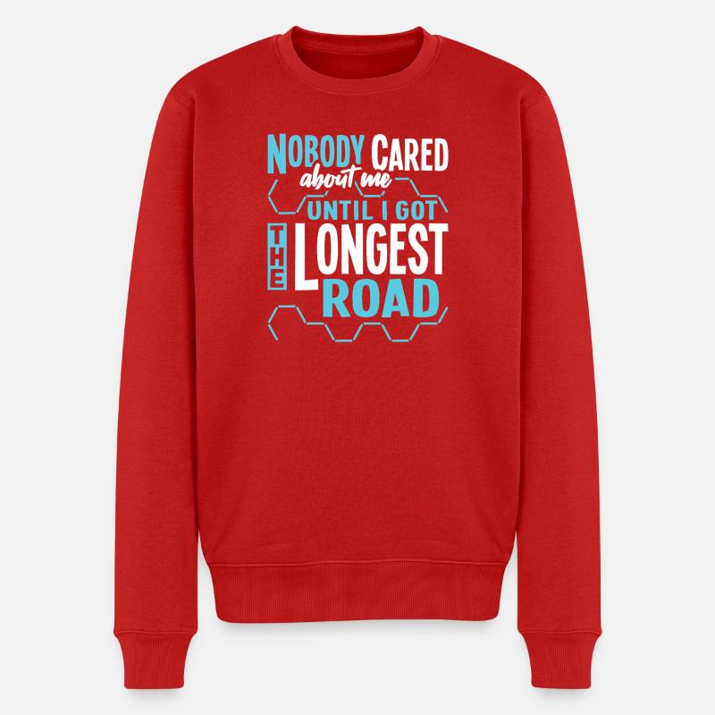 La plus longue route - Pull Premium bio Homme - rouge