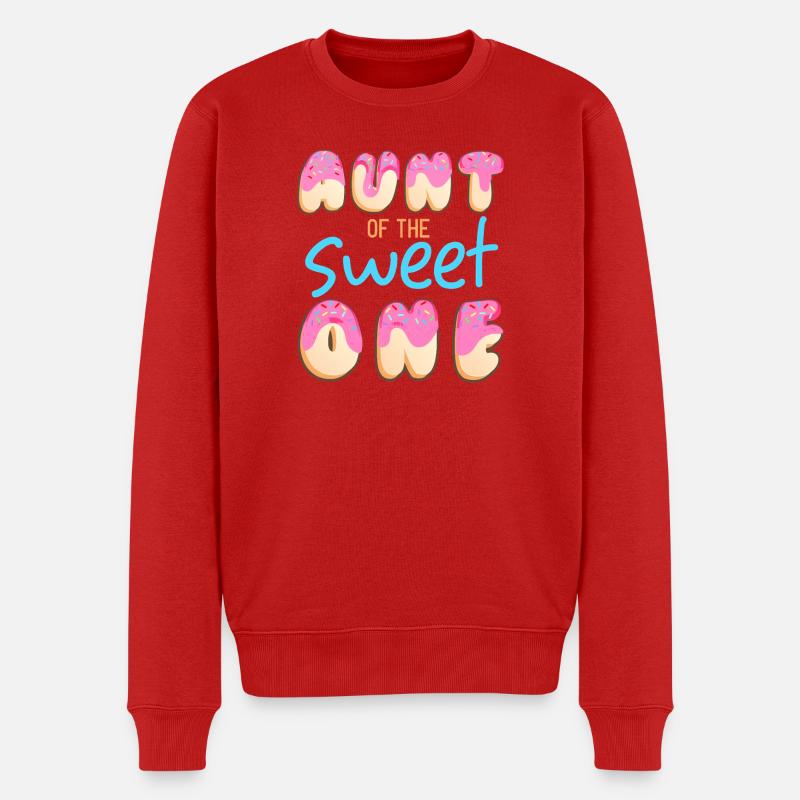 Tante du Doux-Sucré - Pull Premium bio Homme - rouge