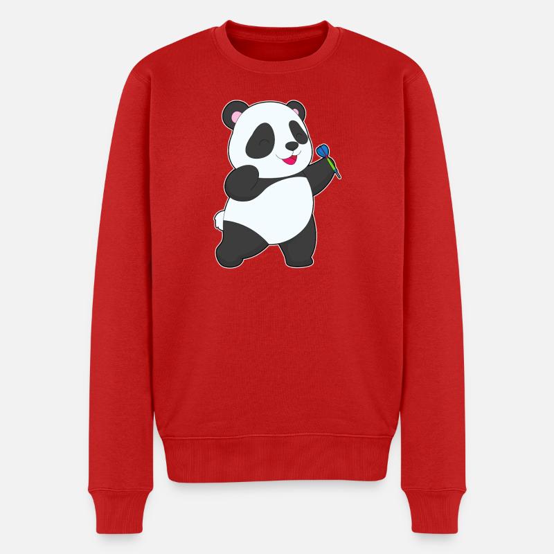 Panda Dart Dartpfeil Sport - Pull Premium bio Homme - rouge