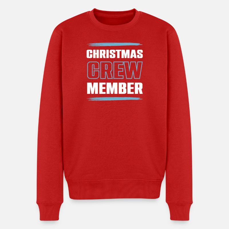 Christmas Crew - Männer Premium Bio Pullover - Rot