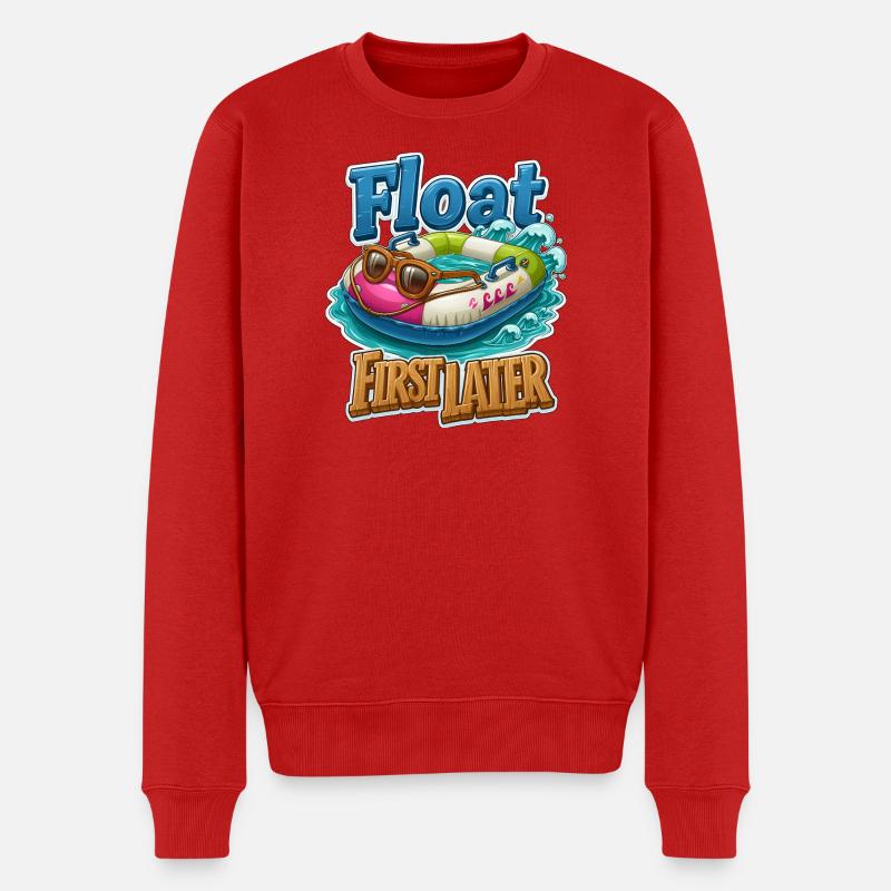 Float First, Later - Men's Premium Organic Jumper - red