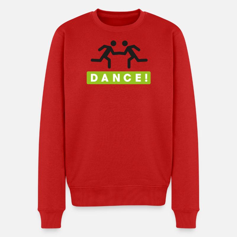 DANCE - Männer Premium Bio Pullover - Rot