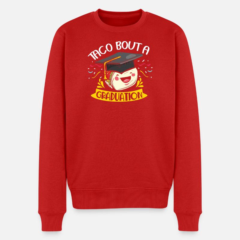 taco bout a graduation - Männer Premium Bio Pullover - Rot