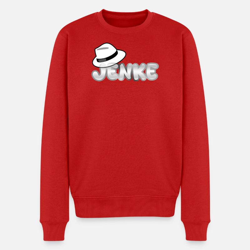 Jenke comme prénom - Pull Premium bio Homme - rouge