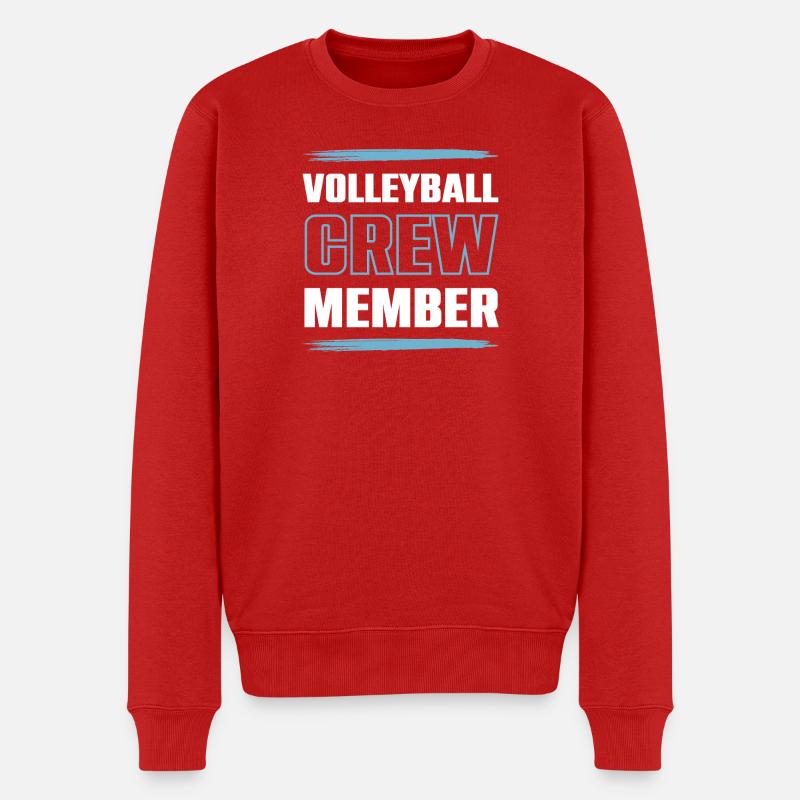 Volleyball Crew - Männer Premium Bio Pullover - Rot