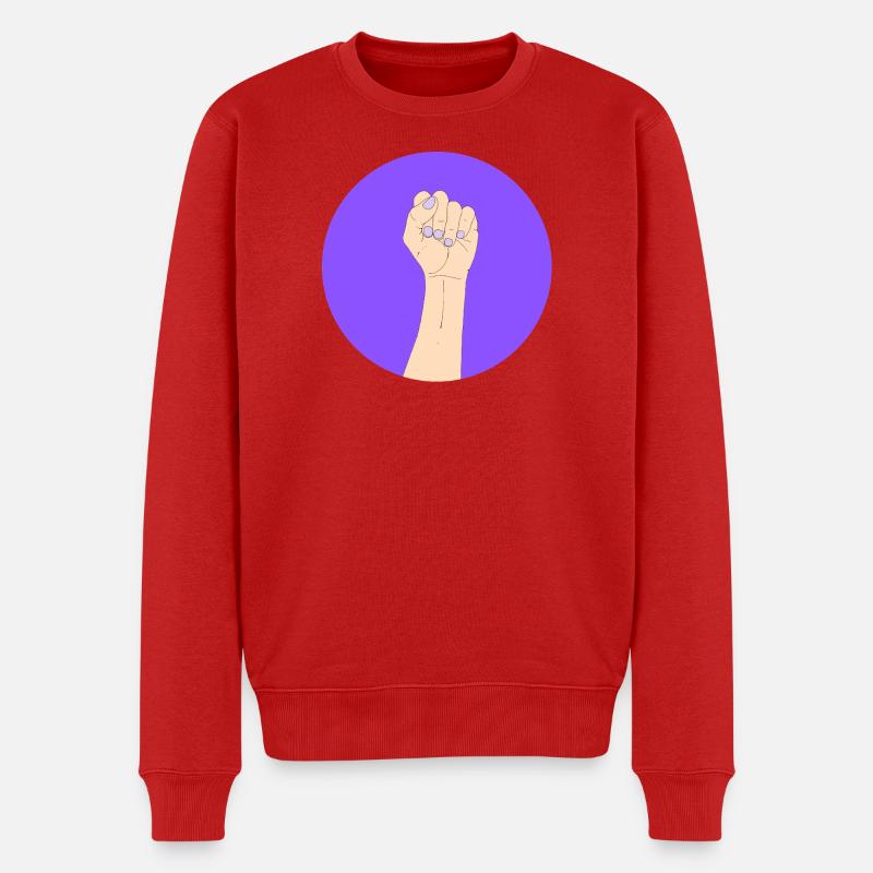 Autonomisation en violet - Pull Premium bio Homme - rouge