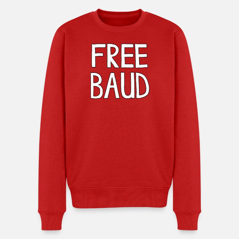 BAUD LIBRE - Pull Premium bio Homme - rouge