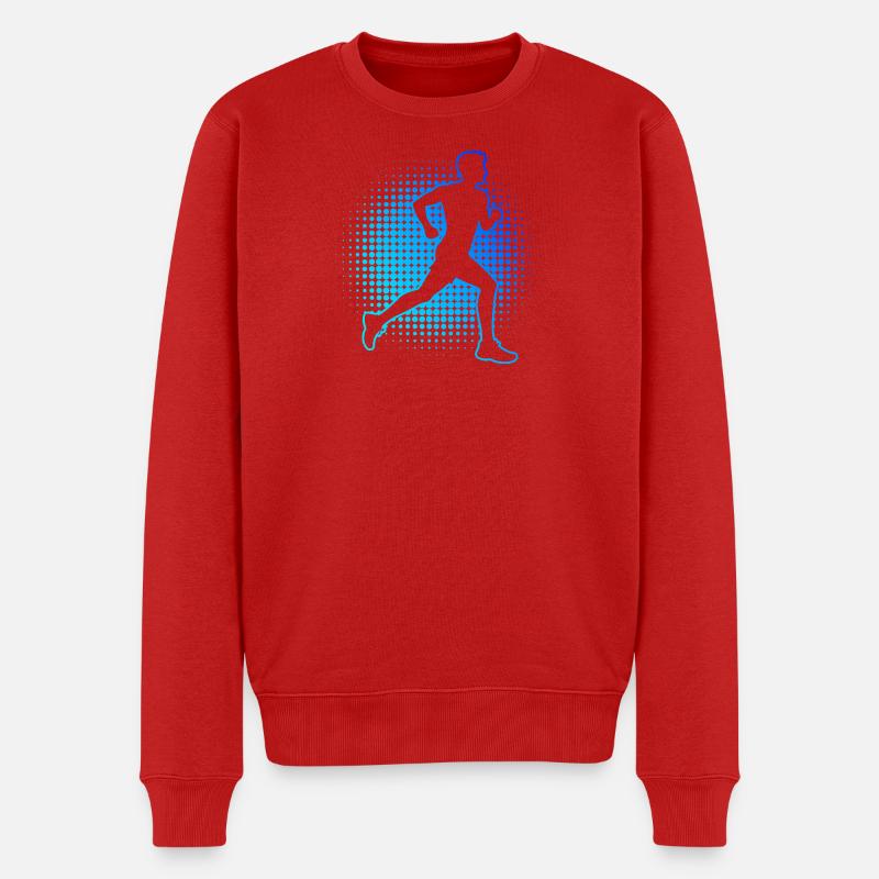 Geschenkidee für einen Running mit Running - Männer Premium Bio Pullover - Rot
