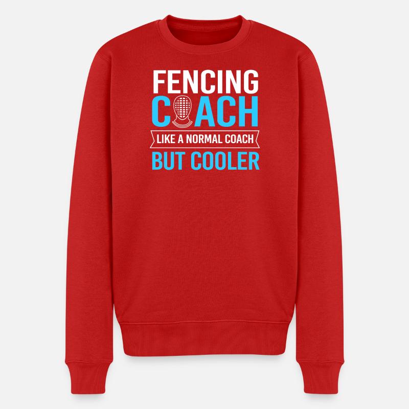 Fechten - Männer Premium Bio Pullover - Rot