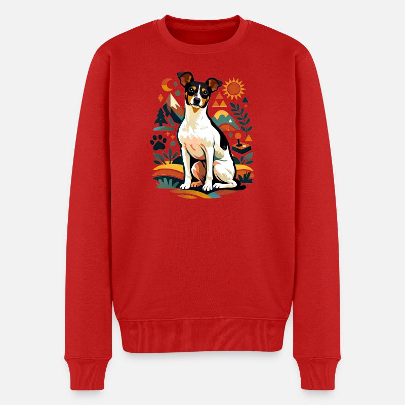 Bodeguero Folk Style - Männer Premium Bio Pullover - Rot