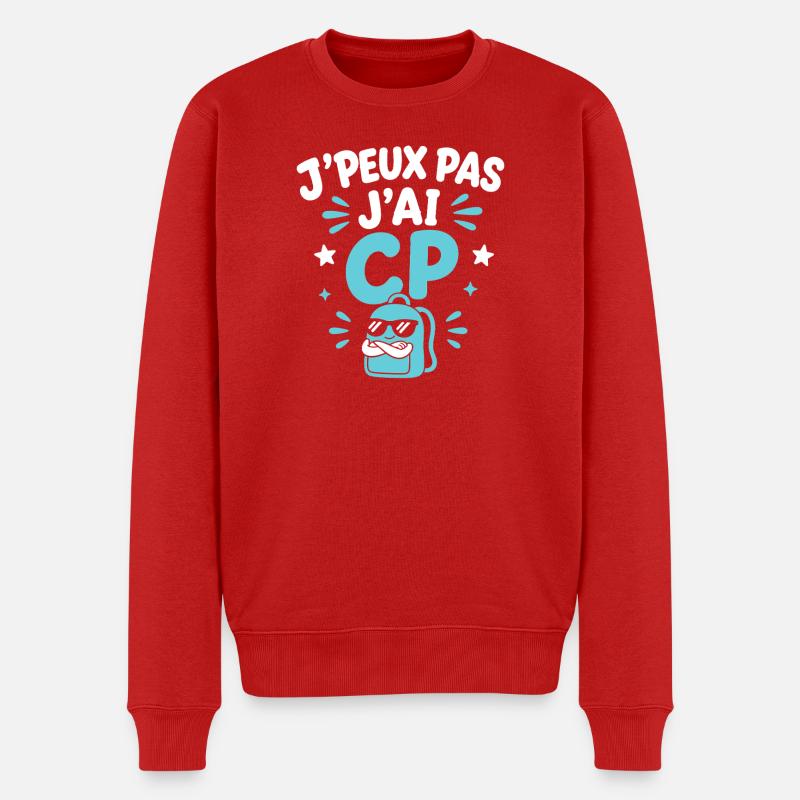 J'peux pas j'ai CP - Pull Premium bio Homme - rouge