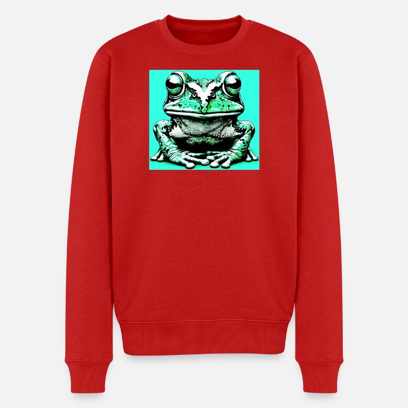 grenouille - Pull Premium bio Homme - rouge