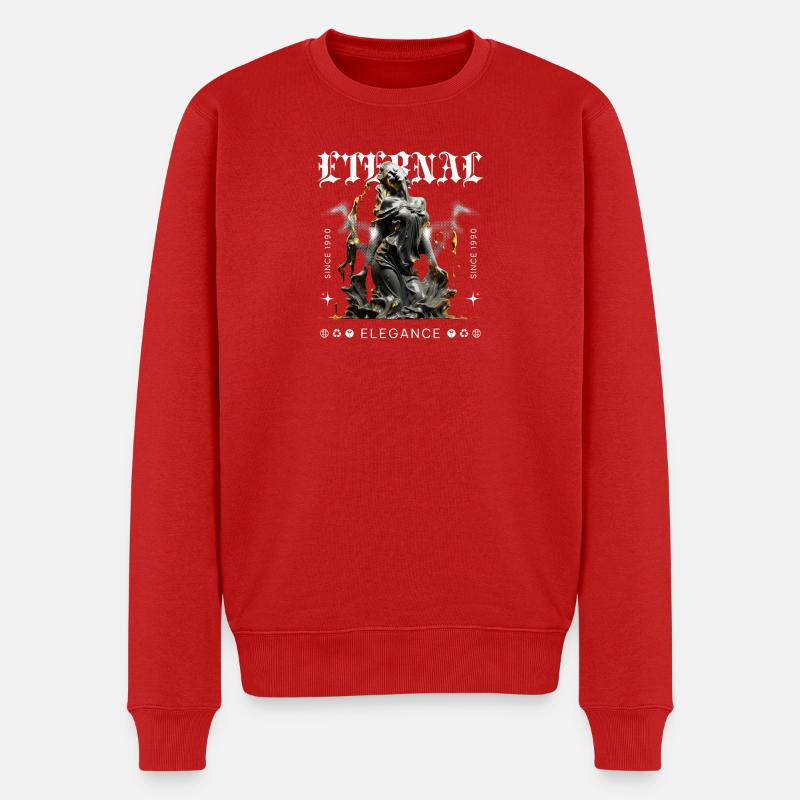 Déesse gothique de l’élégance éternelle - Pull Premium bio Homme - rouge