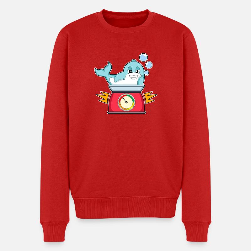 Échelle de cuisine Delfin - Pull Premium bio Homme - rouge
