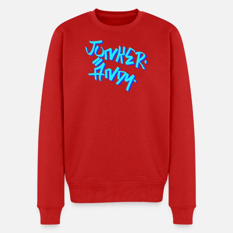 Junker Andy - Männer Premium Bio Pullover - Rot