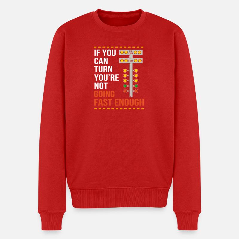 Course de dragsters - Pull Premium bio Homme - rouge