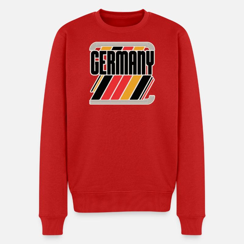 Germany - Männer Premium Bio Pullover - Rot