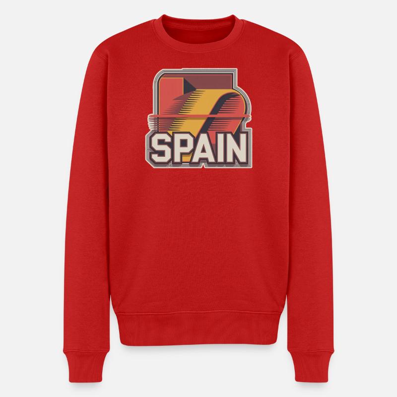 Espagne - Pull Premium bio Homme - rouge