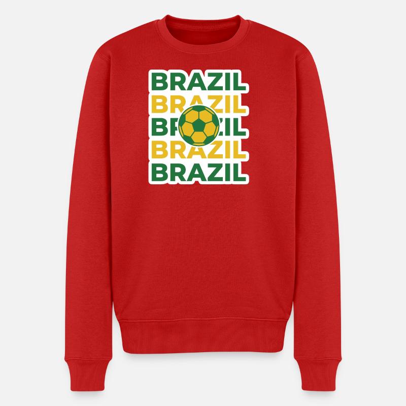 Brésil - Pull Premium bio Homme - rouge