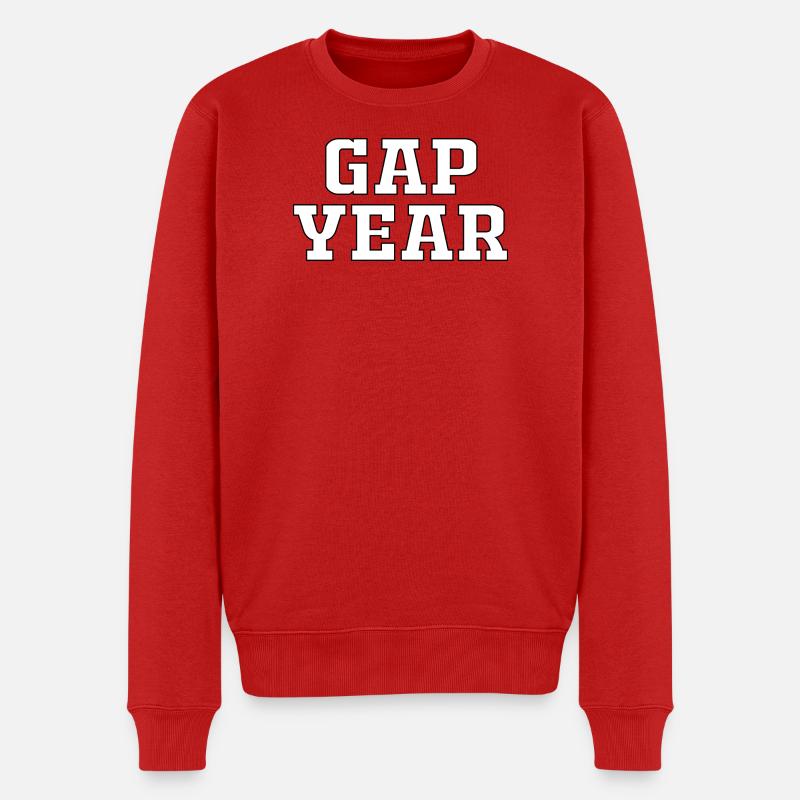 Gap Year - Männer Premium Bio Pullover - Rot