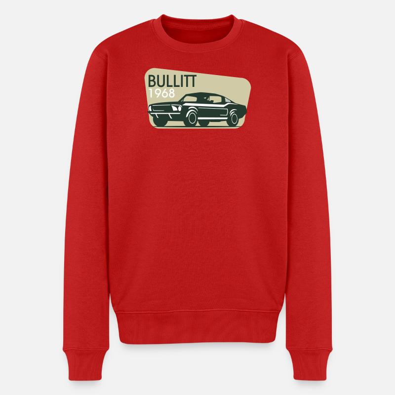 Oldtimer 1968 Auto Retro - Männer Premium Bio Pullover - Rot