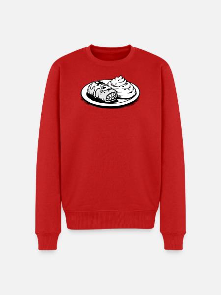 Golubzi cabbage wrap with mashed potatoes - Men's Premium Organic Jumper - red