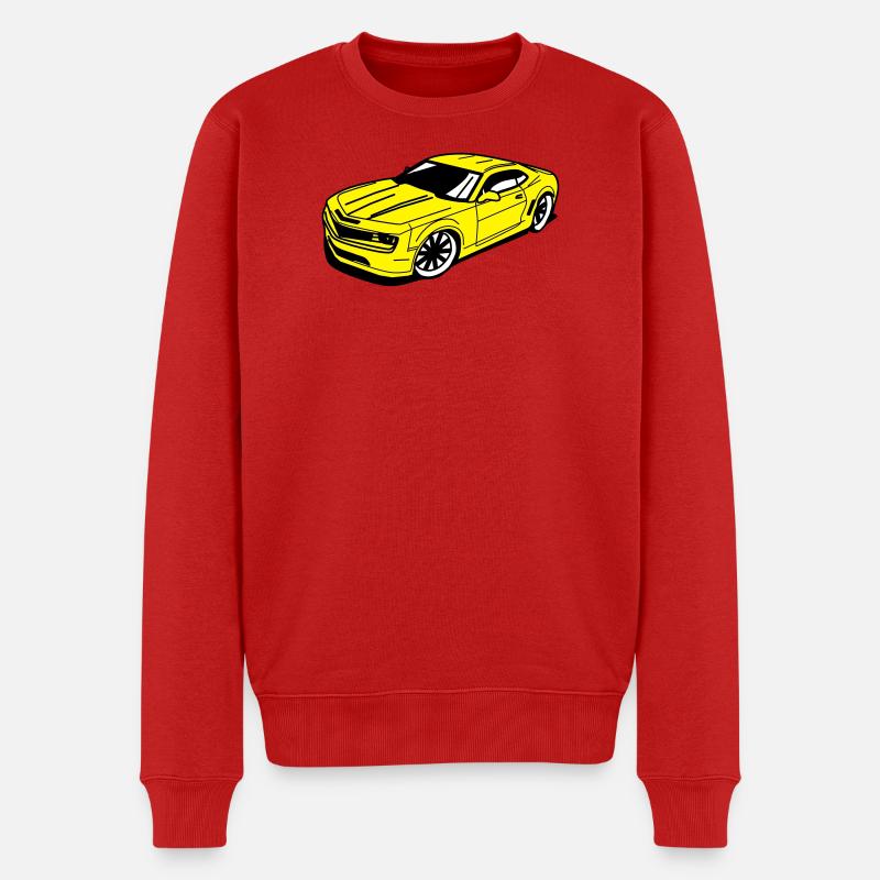 Camaro - Männer Premium Bio Pullover - Rot