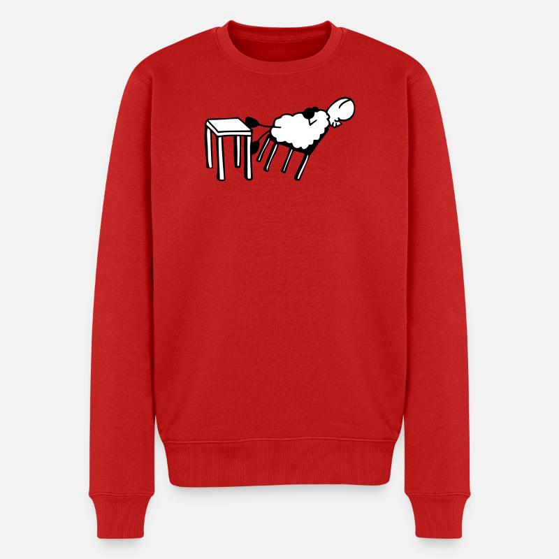 Moutons endormis - Pull Premium bio Homme - rouge