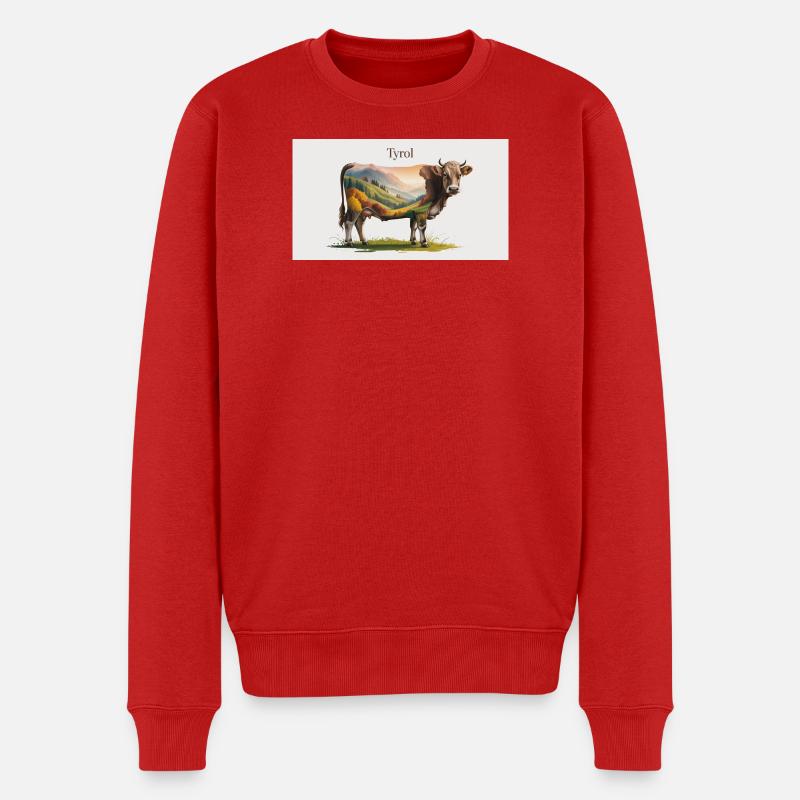 Tyrol - Männer Premium Bio Pullover - Rot