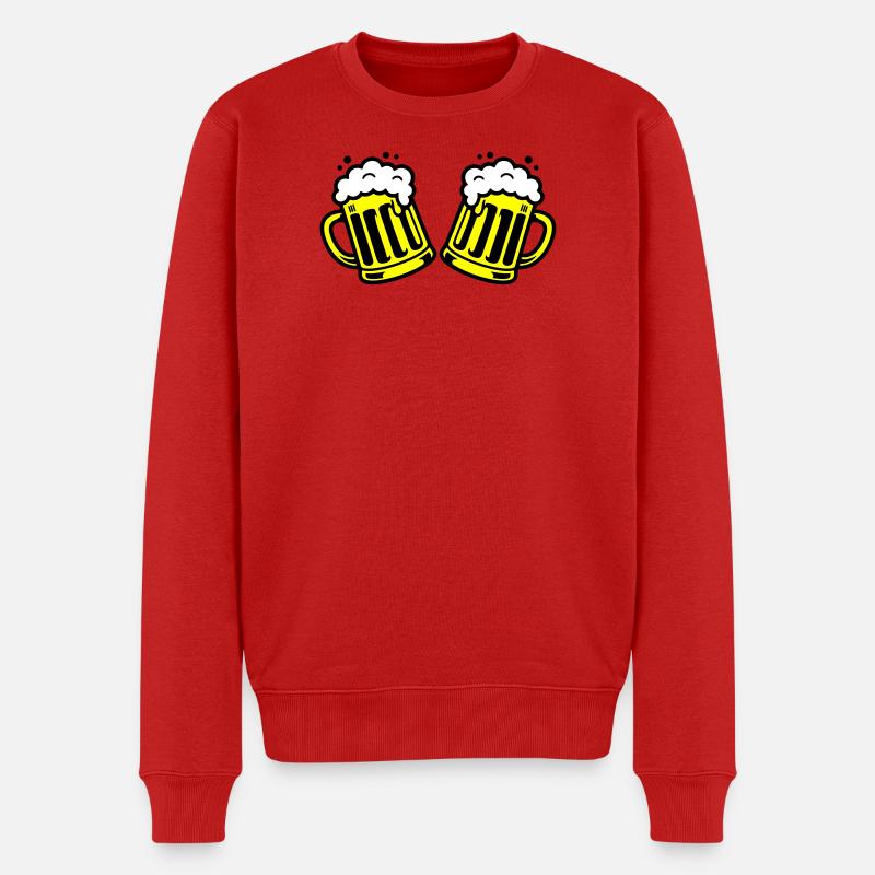 Beer Chop Cheers Comic - Pull Premium bio Homme - rouge