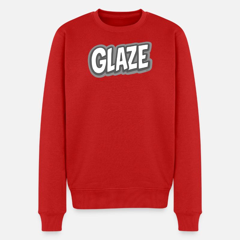 Glasur! - Männer Premium Bio Pullover - Rot