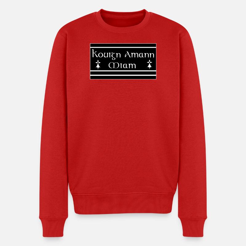 Kouign Amann - Pull Premium bio Homme - rouge
