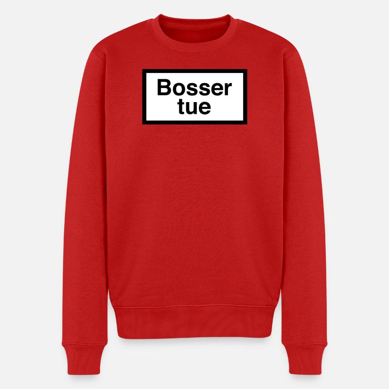 Bosser_tue - Männer Premium Bio Pullover - Rot