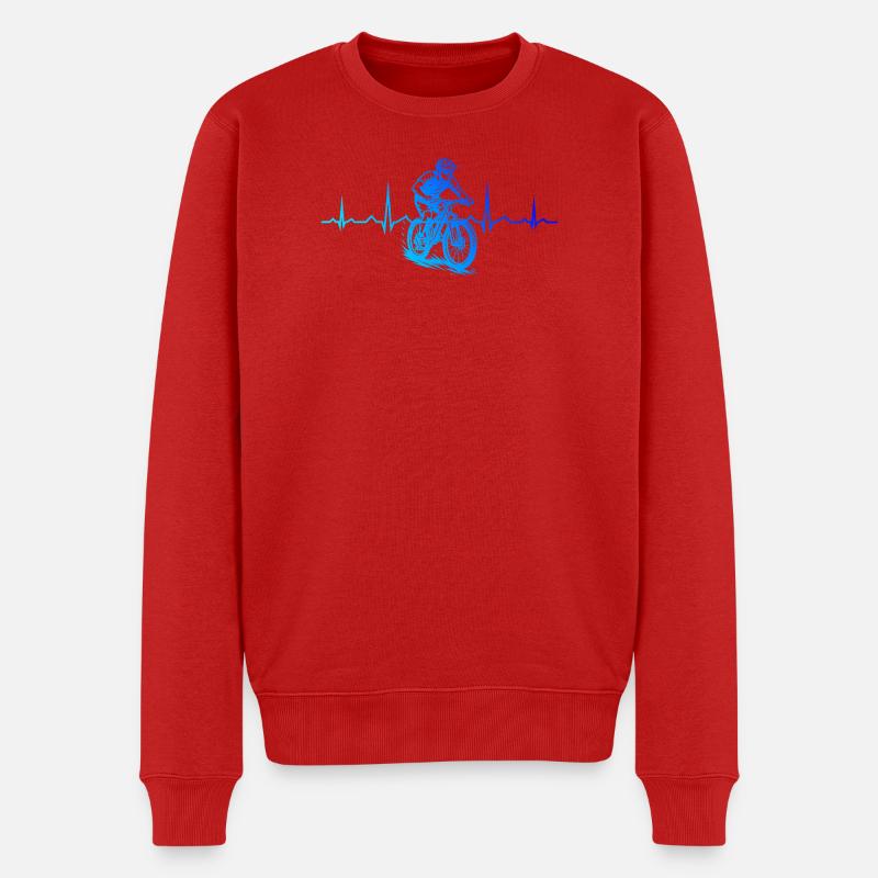 Une inspiration cool pour le VTT - Pull Premium bio Homme - rouge