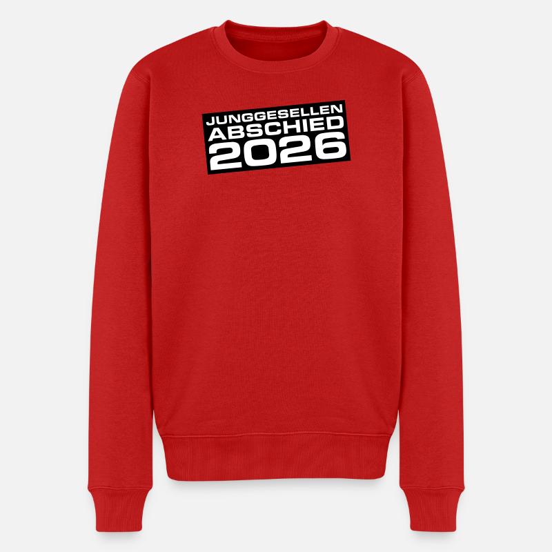 Junggesellenabschied 2026 Jga - Männer Premium Bio Pullover - Rot