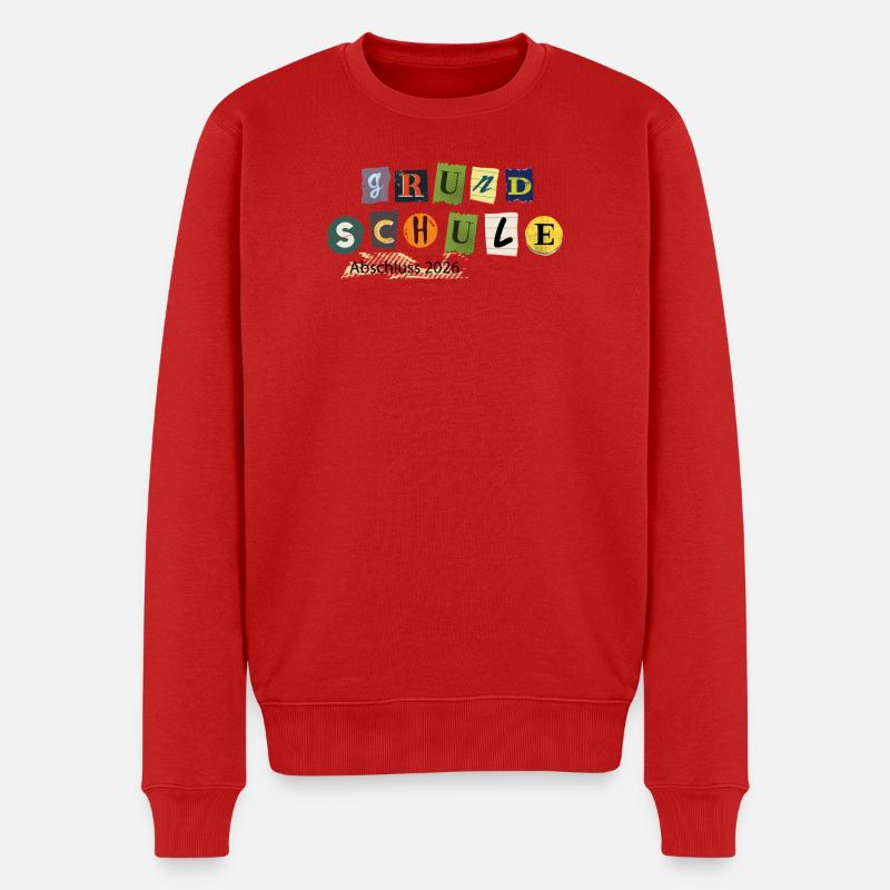 Schulabschluss 2026 - Männer Premium Bio Pullover - Rot