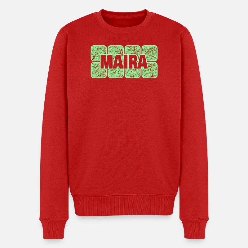 Maira als Vorname - Männer Premium Bio Pullover - Rot