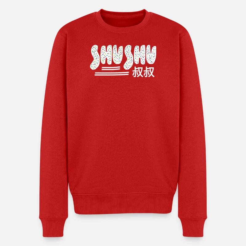 Shushu name Chinesisch - Männer Premium Bio Pullover - Rot
