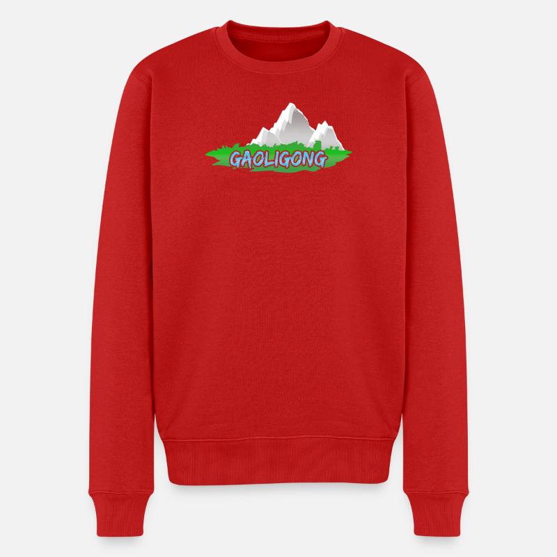 Gaoligong Gaoligong - Männer Premium Bio Pullover - Rot
